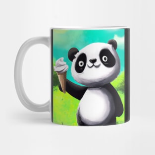 Panda with Ice Cream Mug